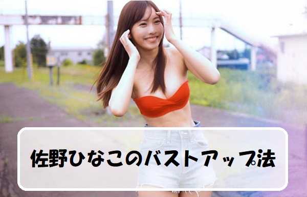 佐野ひなこのバストアップ法とは 胸ヤセしないダイエット法も必見